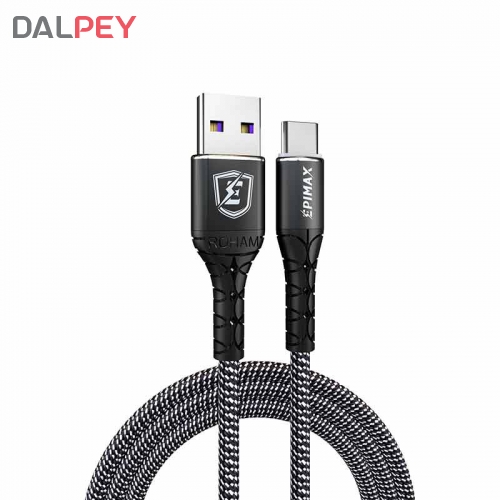 کابل شارژر و دیتا تایپ سی EC-08 طول 1.2 متر