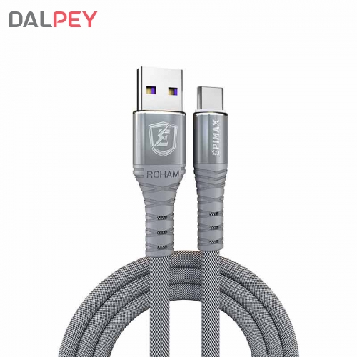 کابل شارژر و دیتا تایپ سی EC-02 طول 1.2 متر