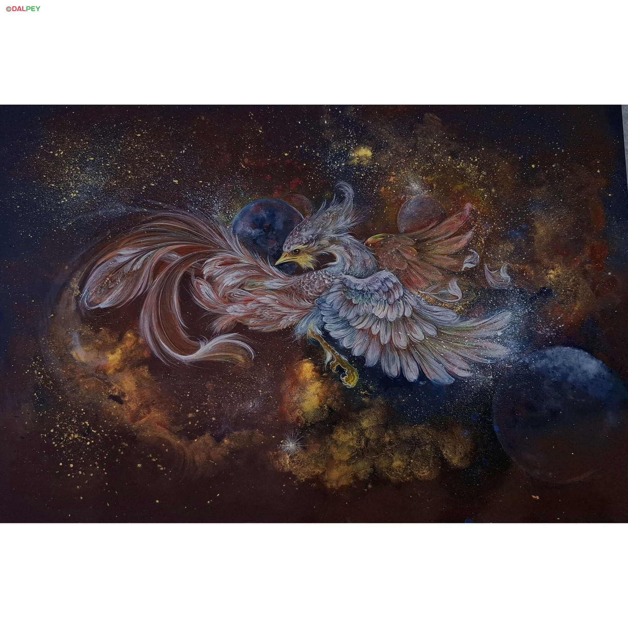 غرور – تابلو ققنوس اسطوره‌ای | اکریلیک و گواش ۳۰×۴۰