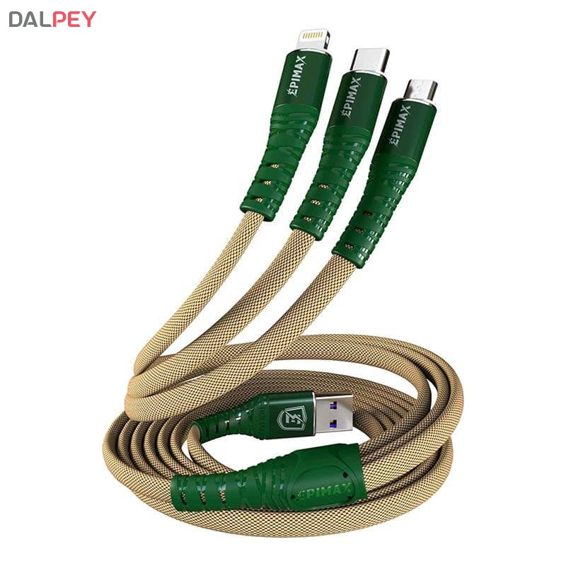 کابل شارژ3 کاره EC-24 طول 1.2 متر