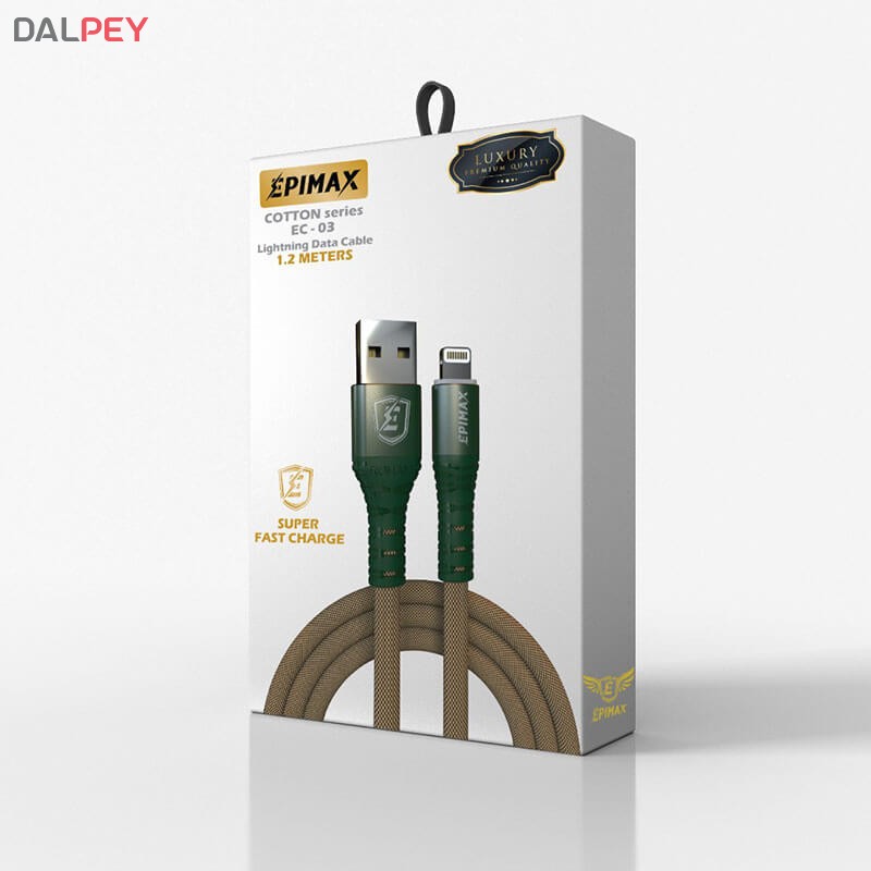 کابل شارژر و دیتا آیفون EC-03 طول 1.2 متر