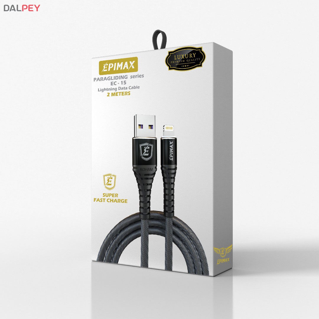 کابل شارژر و دیتا آیفون EC-15 طول 2 متر