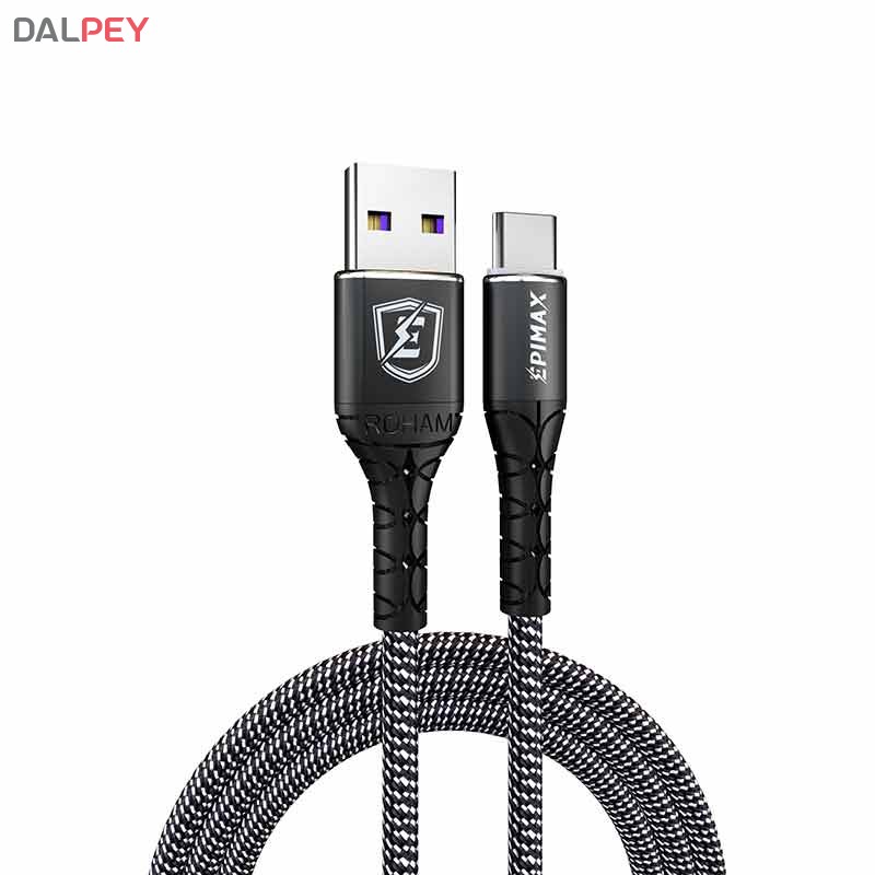 کابل شارژر و دیتا تایپ سی EC-08 طول 1.2 متر