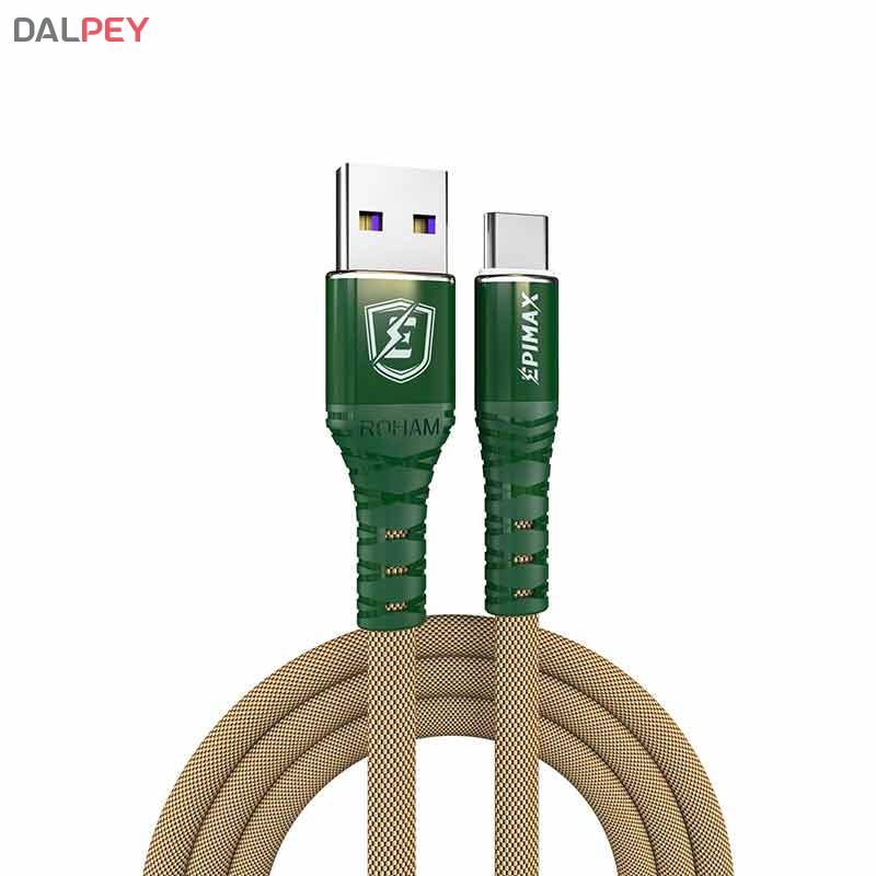کابل شارژر و دیتا تایپ سی EC-02 طول 1.2 متر