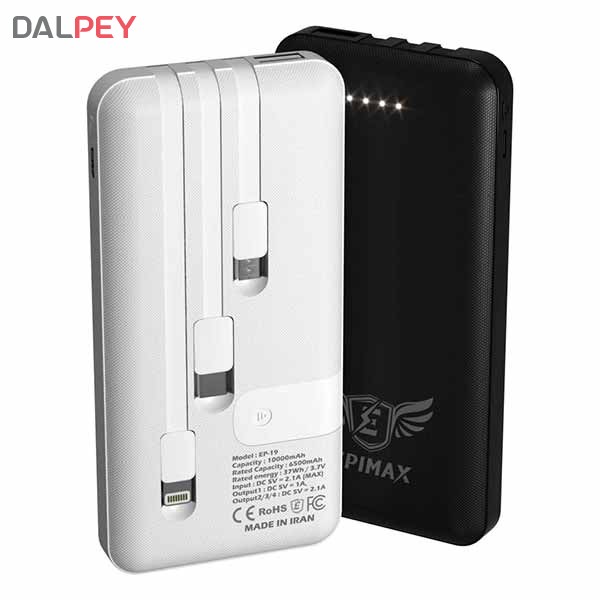 پاوربانک 10.000 میلی آمپر 3کابل مدل EP-19