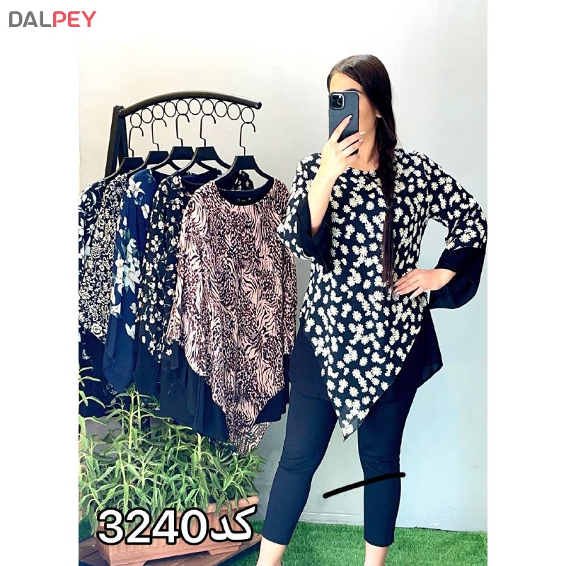 تونیک سایز بزرگ طرح 3240