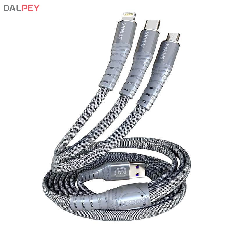 کابل شارژ3 کاره EC-24 طول 1.2 متر