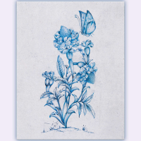 خرید مینیاتور گل و مرغ «آسمان گلستان ایران» – تکنیک پرداز نقطه‌ای اورجینال