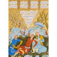 تابلو مینیاتور معاصر بزم عباسی | سمیرا بزرگ‌زاد | دالپی